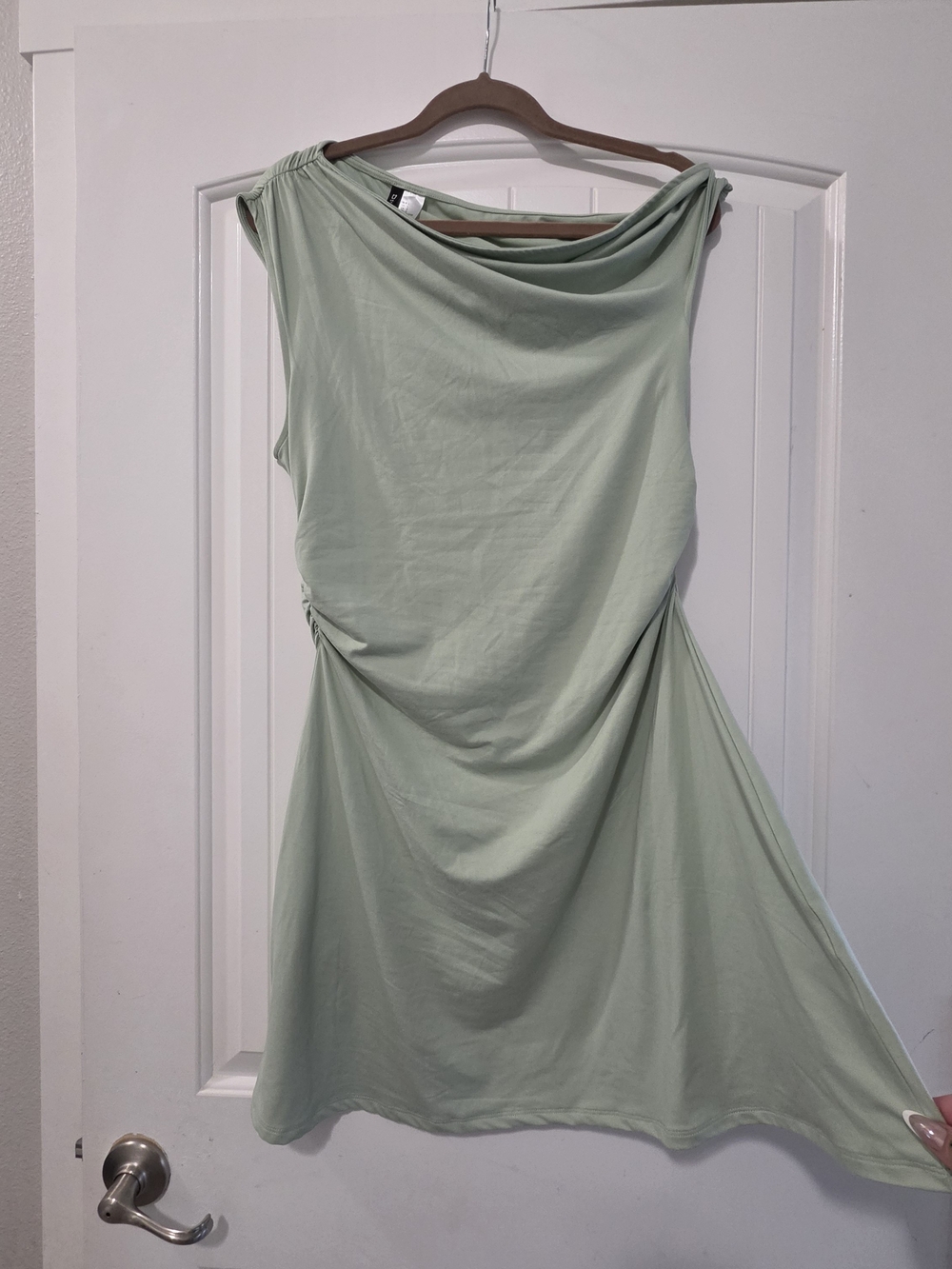 Women's Twist-Detail One Shoulder Dress - Size Large